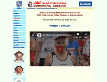 Tablet Screenshot of polmaraton.murowana.pl
